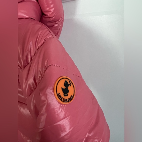 Save The Duck Infant Girls She’ll Quilted Hooded Snowsuit Bloom Pink Size 12-18M - Picture 8 of 12